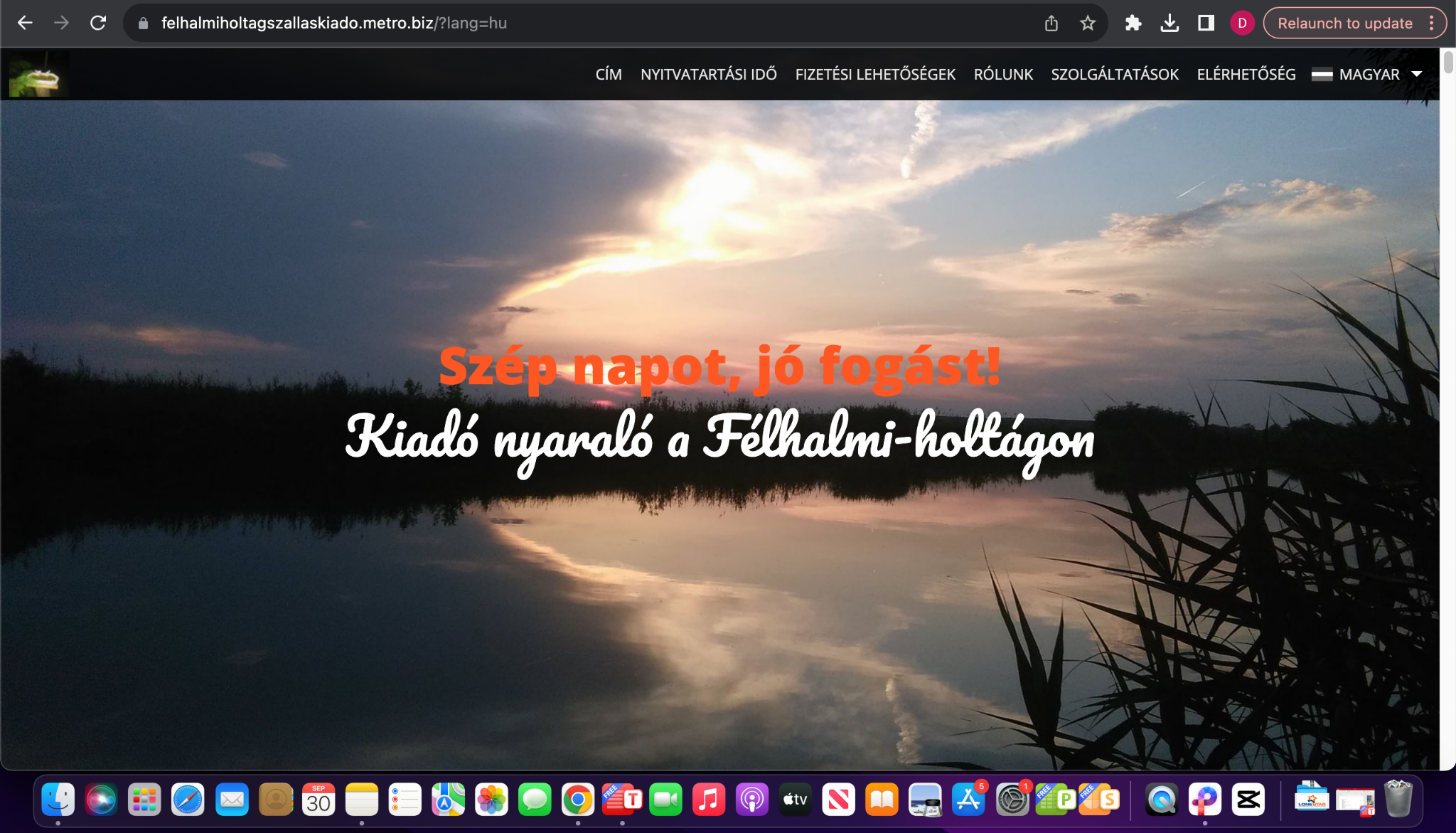 Ferkó-kuckó homepage before the redesign